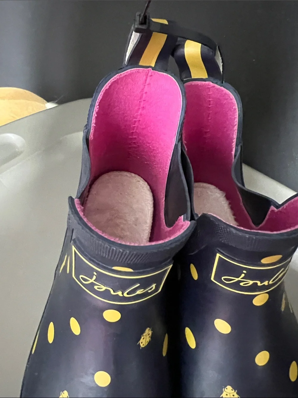 Joules Kids' Polka Dot Rain Boots
